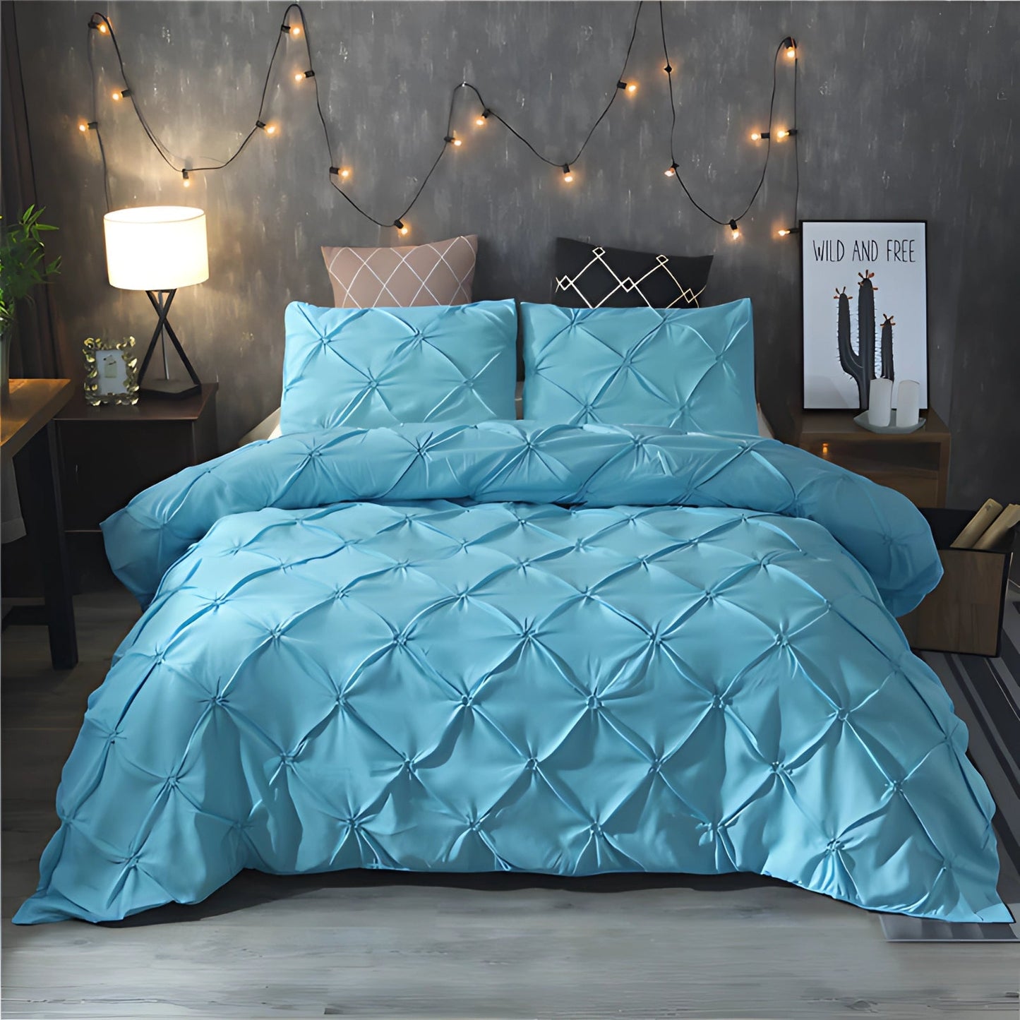 Silvany – Housse de couette pour lit double (3 pièces)