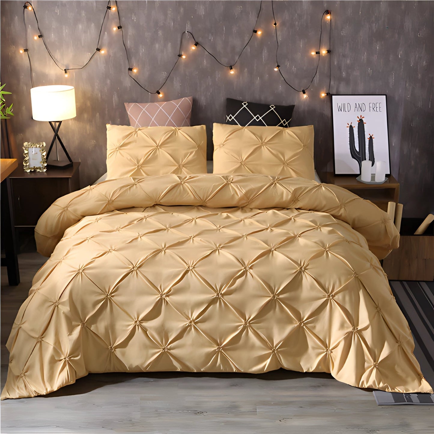 Silvany – Housse de couette pour lit double (3 pièces)