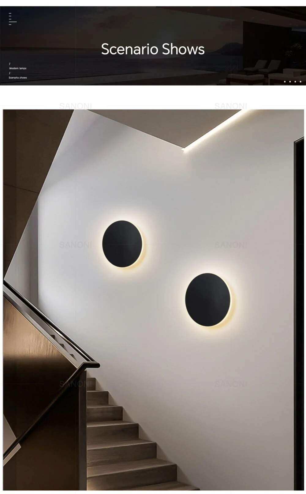 Applique Murale LED Ronde – Éclairage Moderne pour Ambiance Chaleureuse
