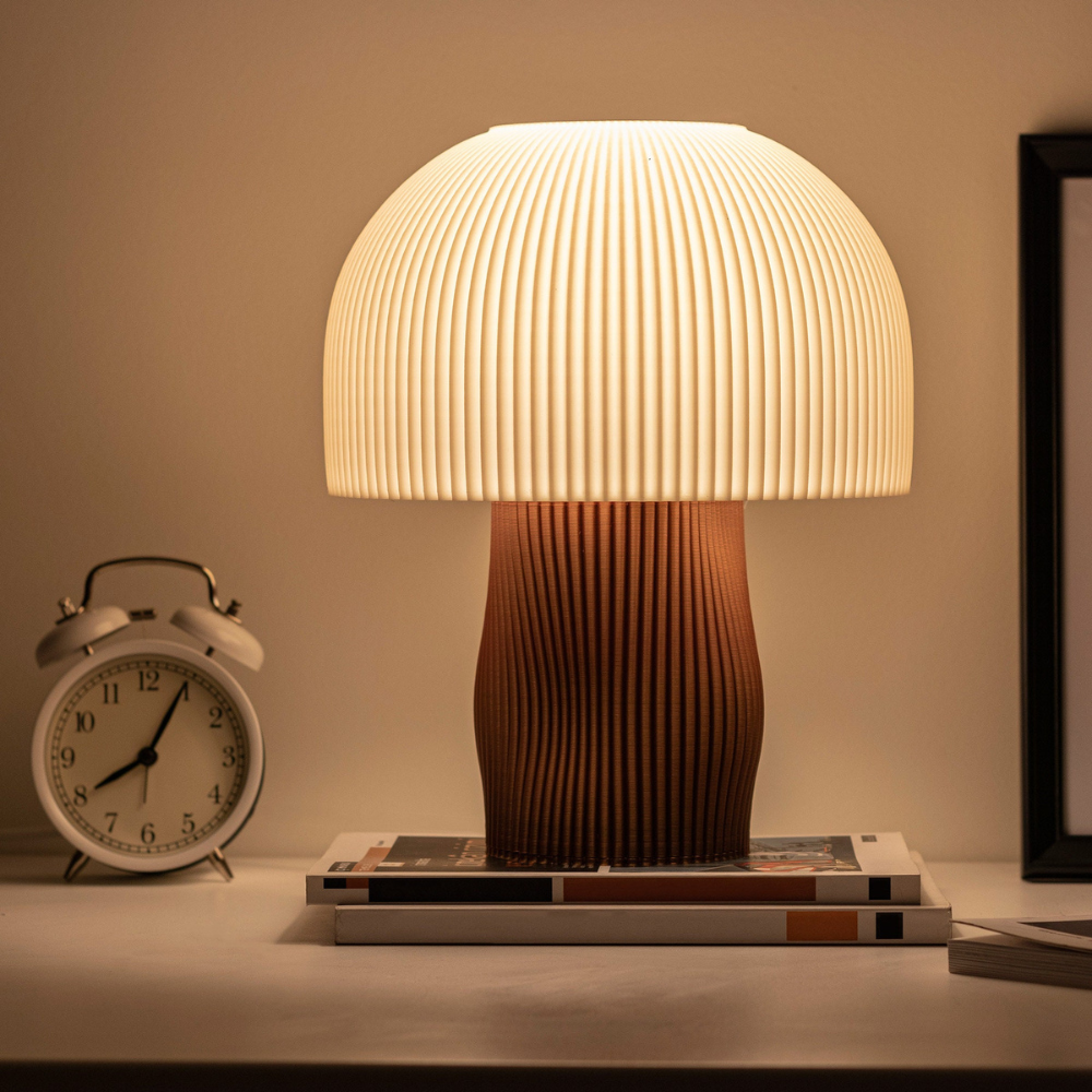 Lampe de table champignon moderne