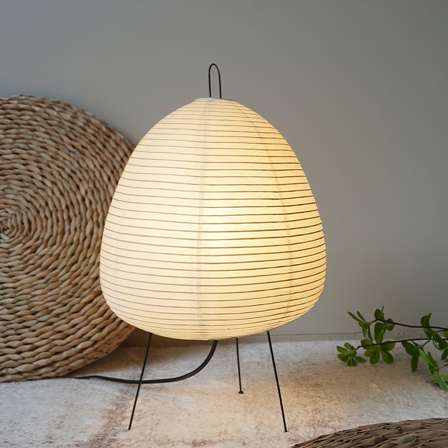 Aki – Lampe de table japonaise en papier de riz