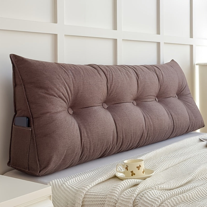 LinConfort – Coussin triangulaire en lin pour soutien du dos