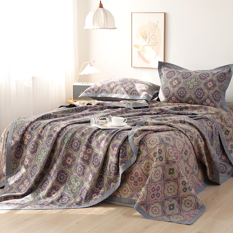 FloraCouette – Couette réversible en coton à motifs floraux