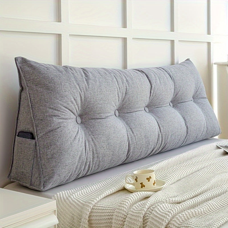 LinConfort – Coussin triangulaire en lin pour soutien du dos