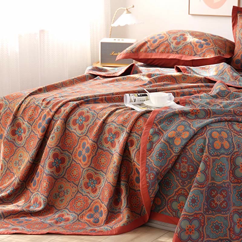 FloraCouette – Couette réversible en coton à motifs floraux
