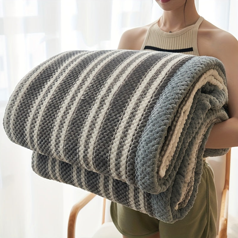 Rowan – Couverture en polaire douce à carreaux pour moments confortables