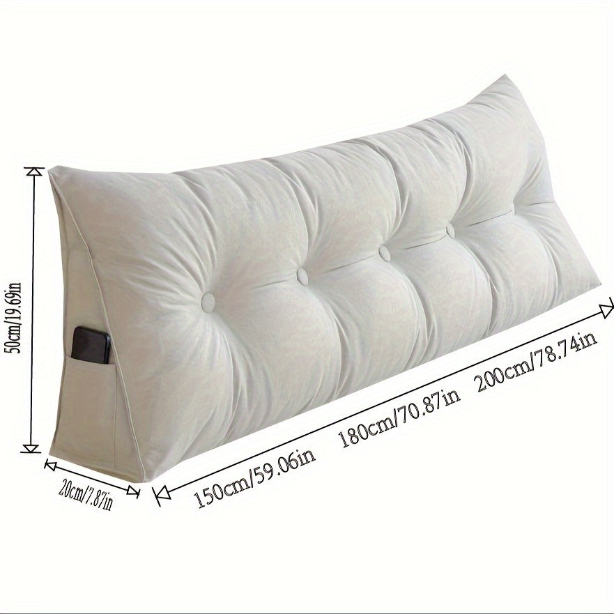 LinConfort – Coussin triangulaire en lin pour soutien du dos