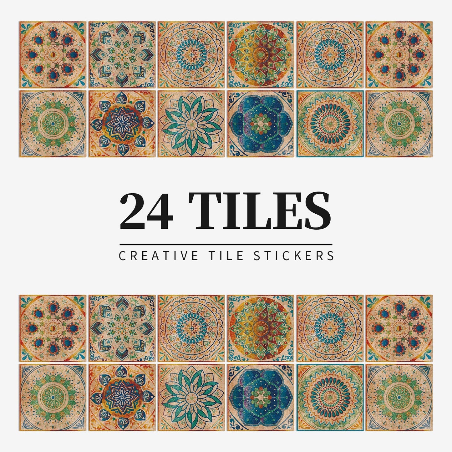 Autocollant mural pour carrelage de cuisine de style européen