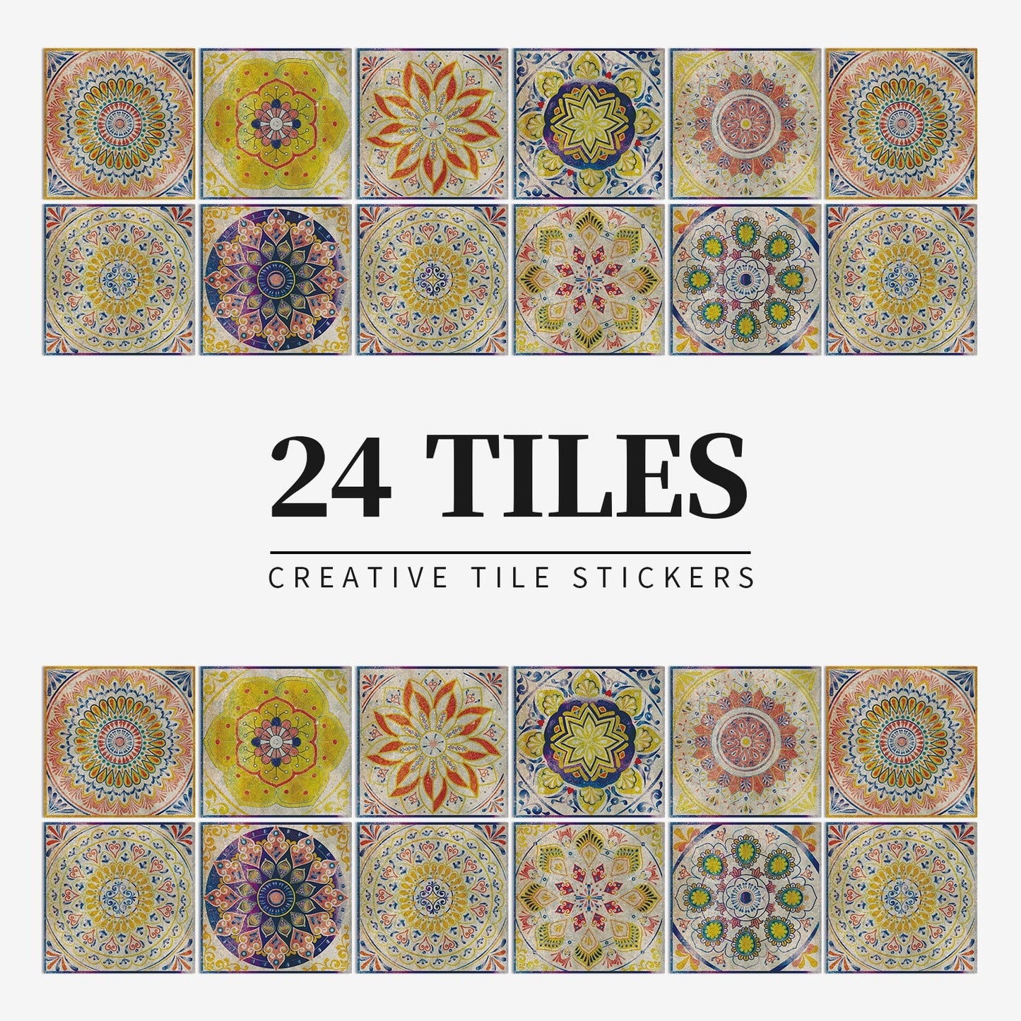 Autocollant mural pour carrelage de cuisine de style européen