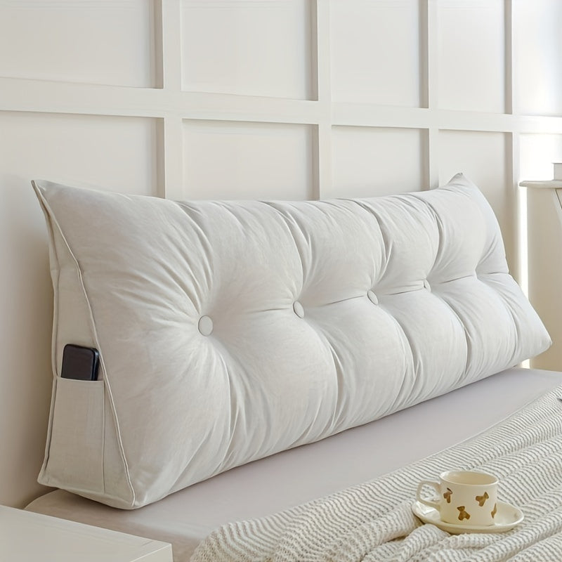 LinConfort – Coussin triangulaire en lin pour soutien du dos