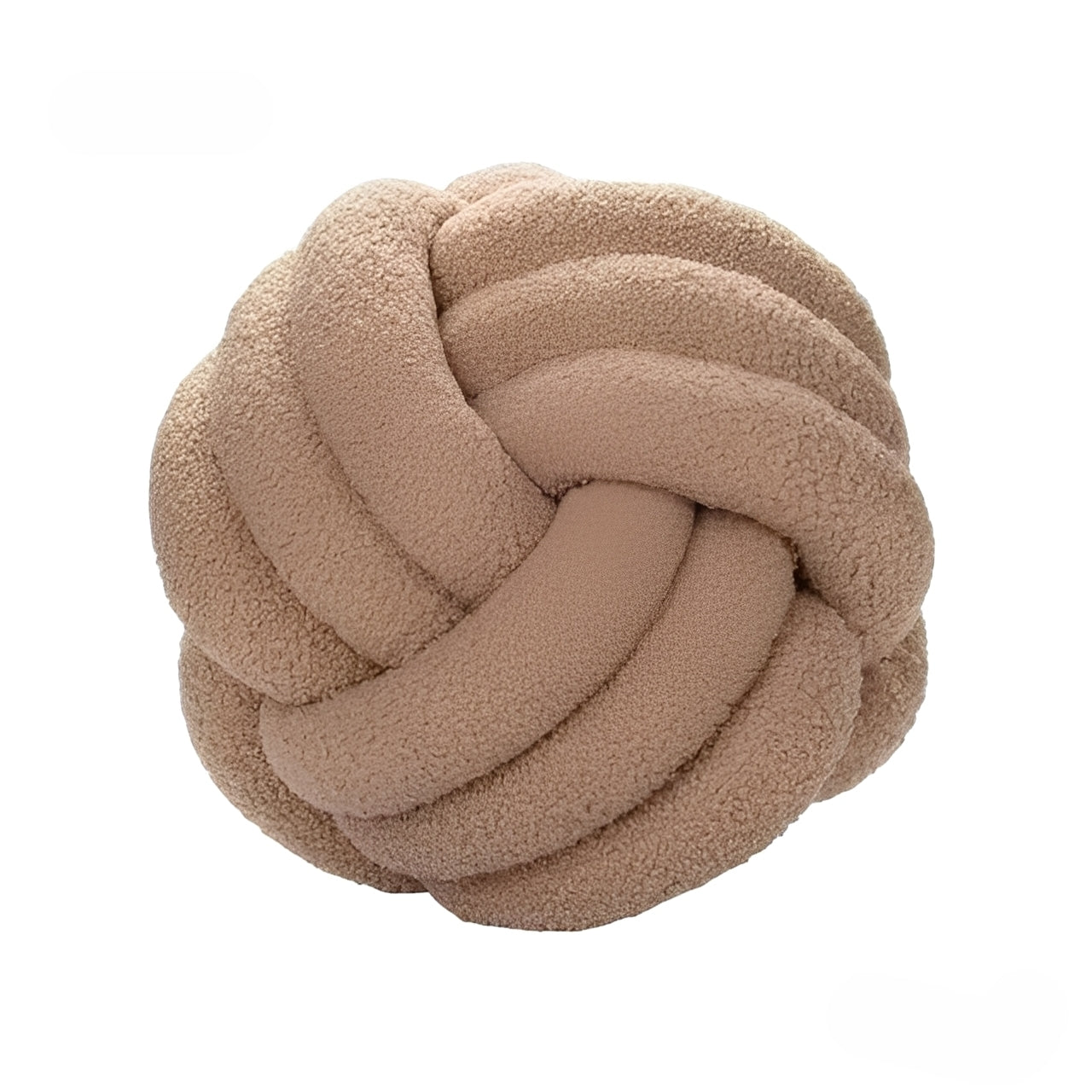 Junji – Coussin Noué Sphérique Nordique en Laine d'Agneau