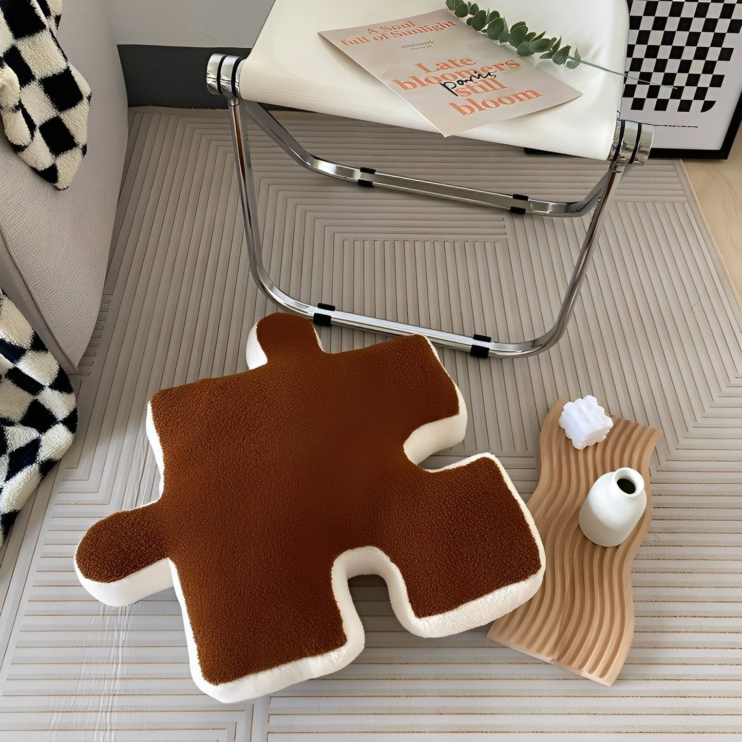 PuzzlePlush – Coussin créatif au design de pièce de puzzle