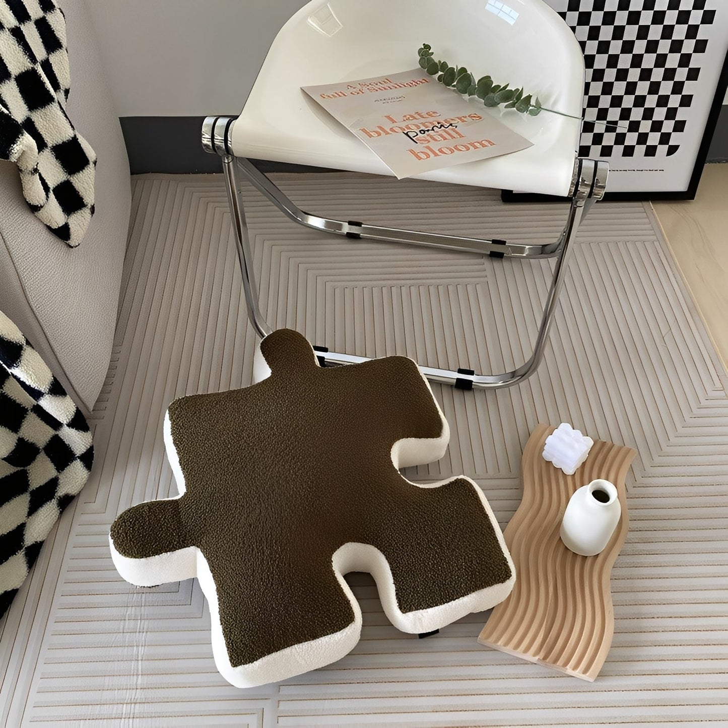 PuzzlePlush – Coussin créatif au design de pièce de puzzle