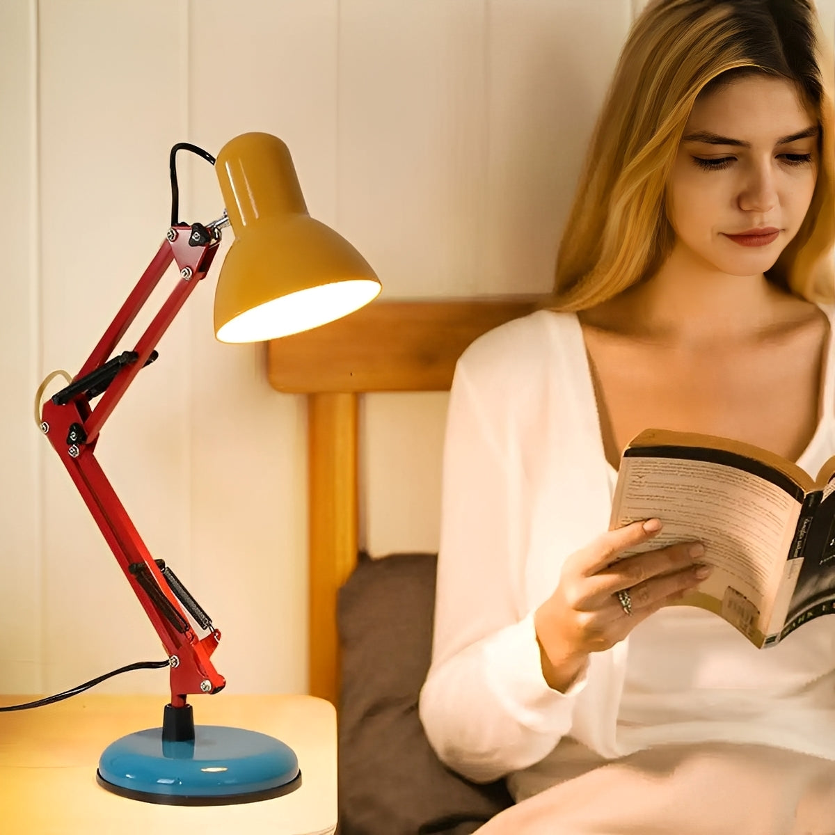 Felice – Lampe de bureau à bras long simple