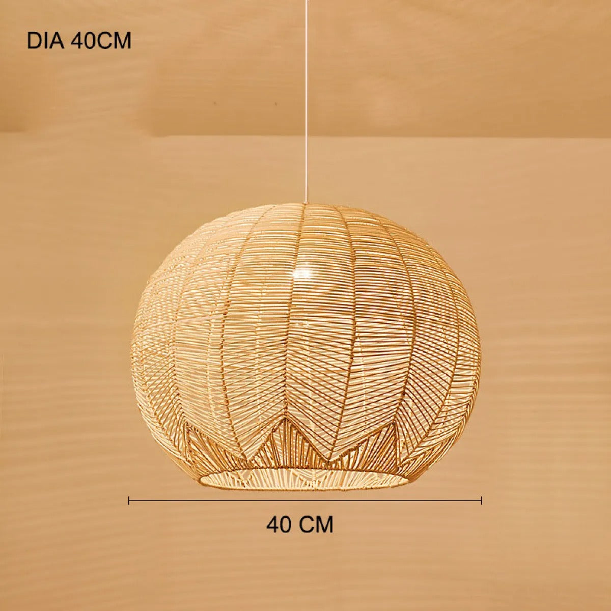 Aiko – Suspension en rotin Zen japonaise