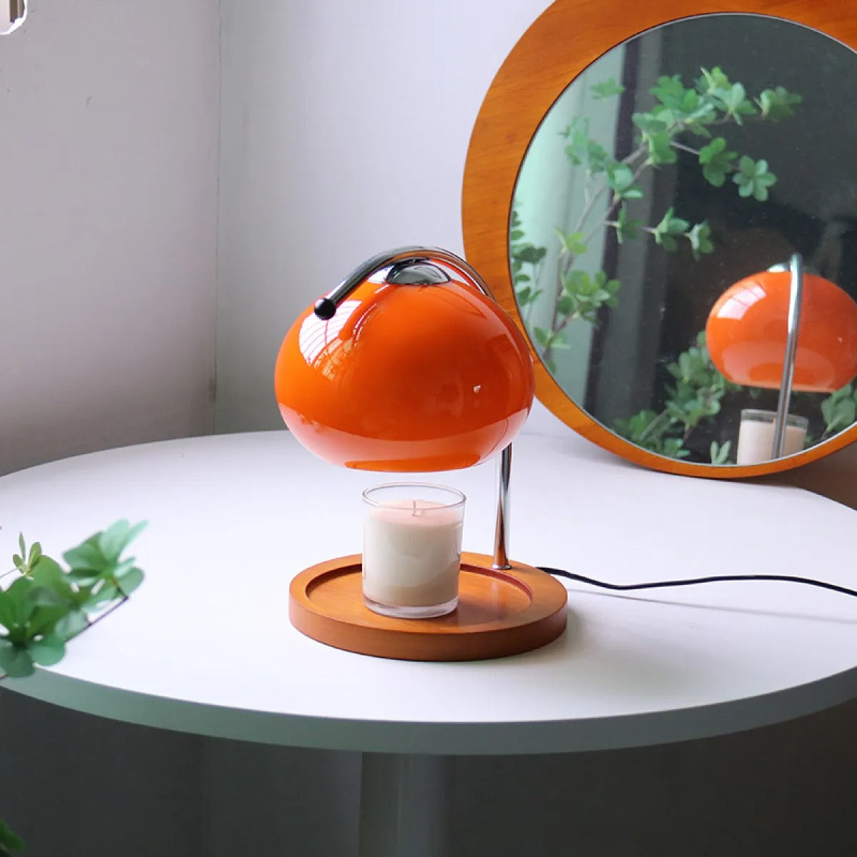 Mauri – Lampe Chauffe-Bougie en Bois