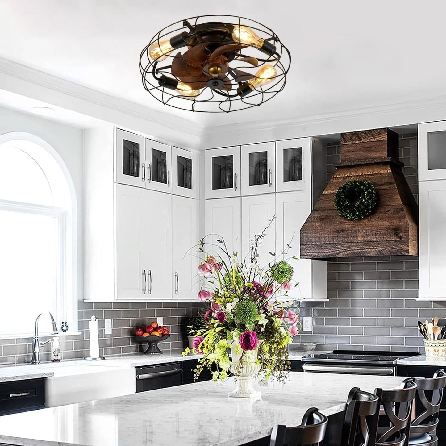 Diana – Lampe de Ventilateur de Plafond Américain