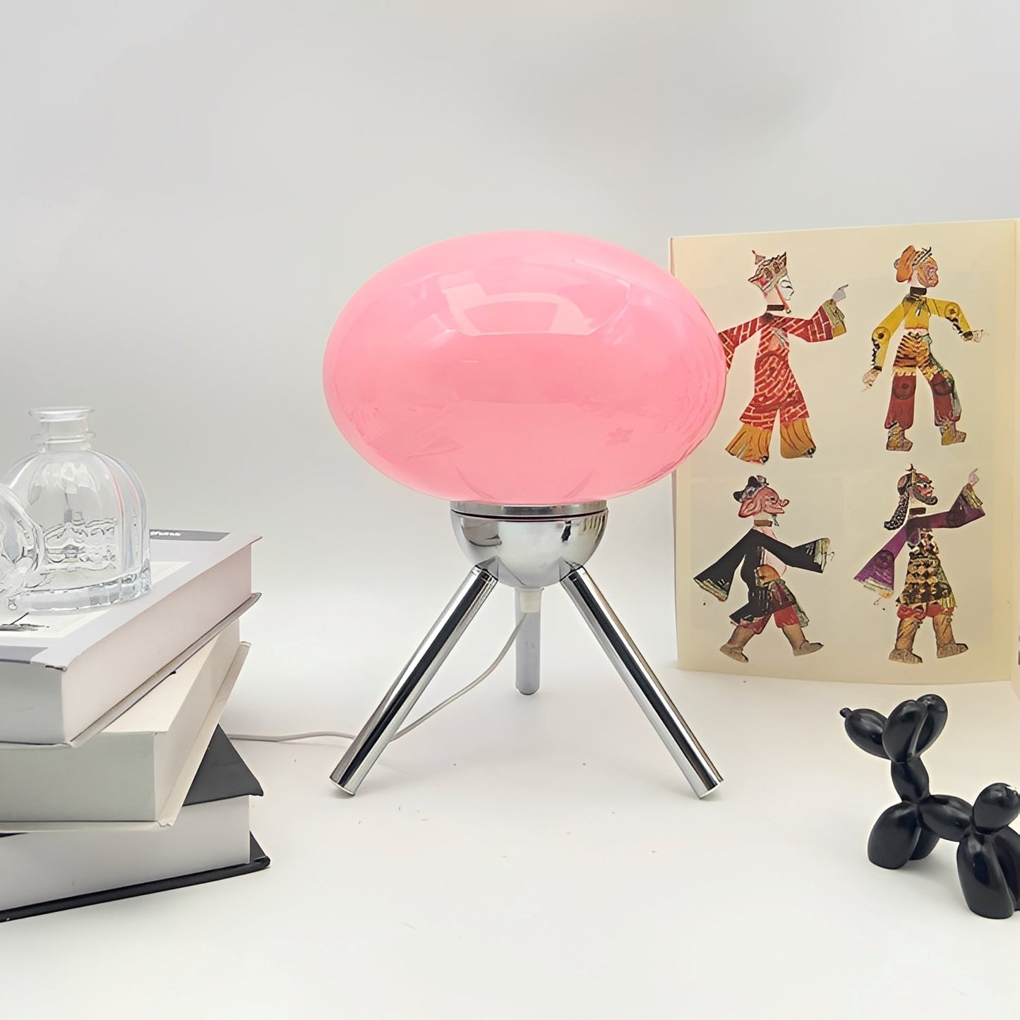 Elina – Triangle Lumière Coton Lampe de Table