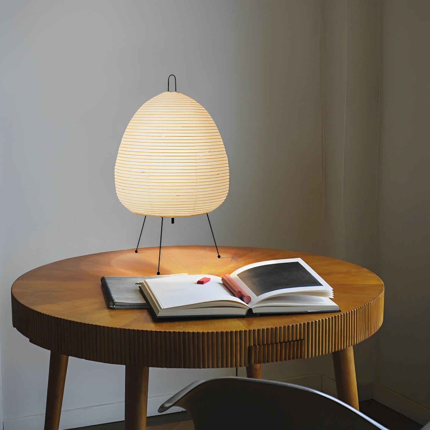 Suki – Lampe de table japonaise avec abat-jour en papier de riz
