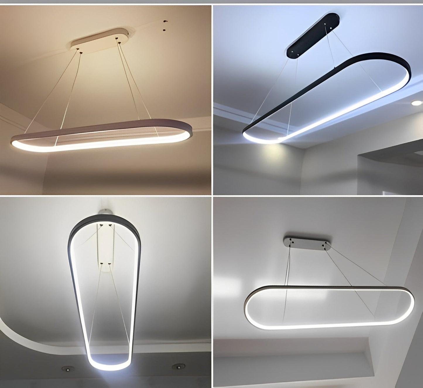 Alessio – Moderne Plafonnier en Acrylique et Fer