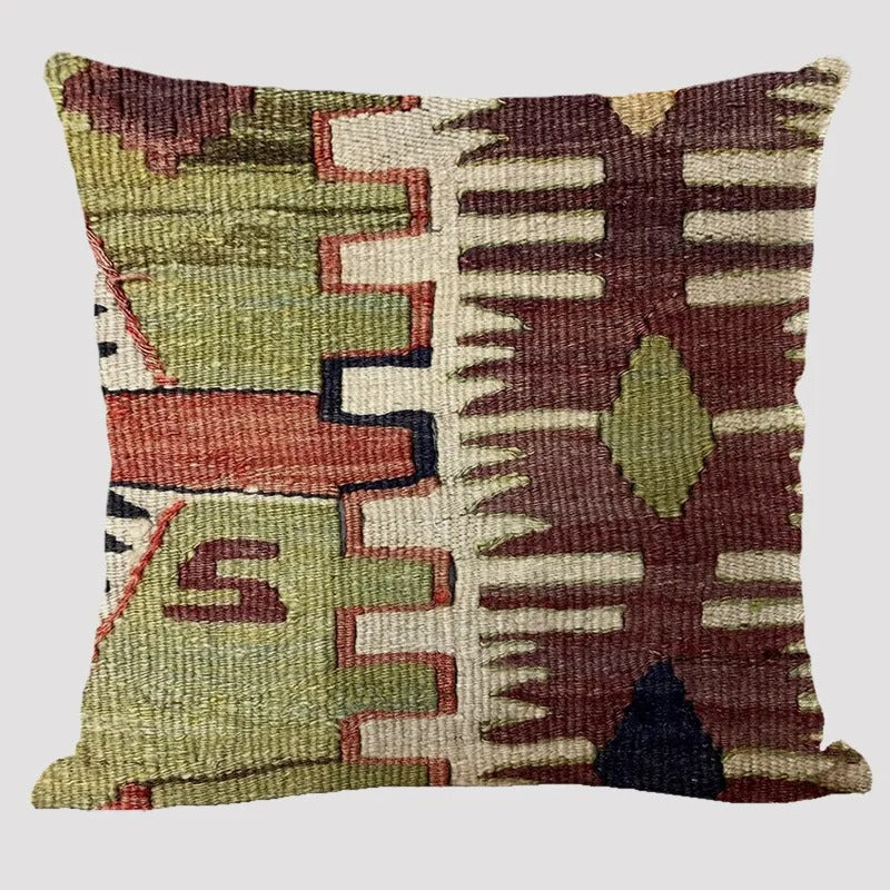 Yara – Coussin Boho avec motif géométrique