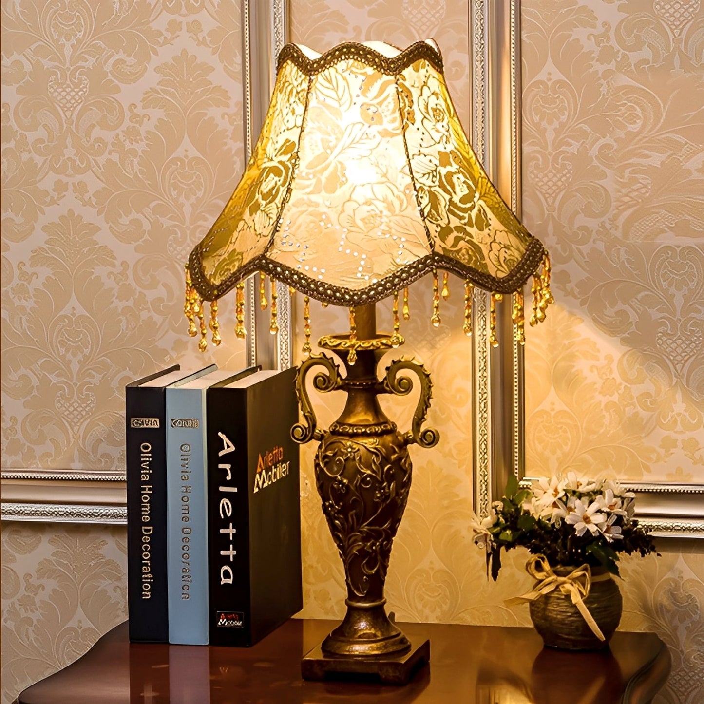 Cleo – Lampe de table rétro européenne