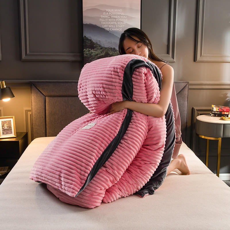 Blonney – Douce parure de lit en flanelle pour nuits chaudes