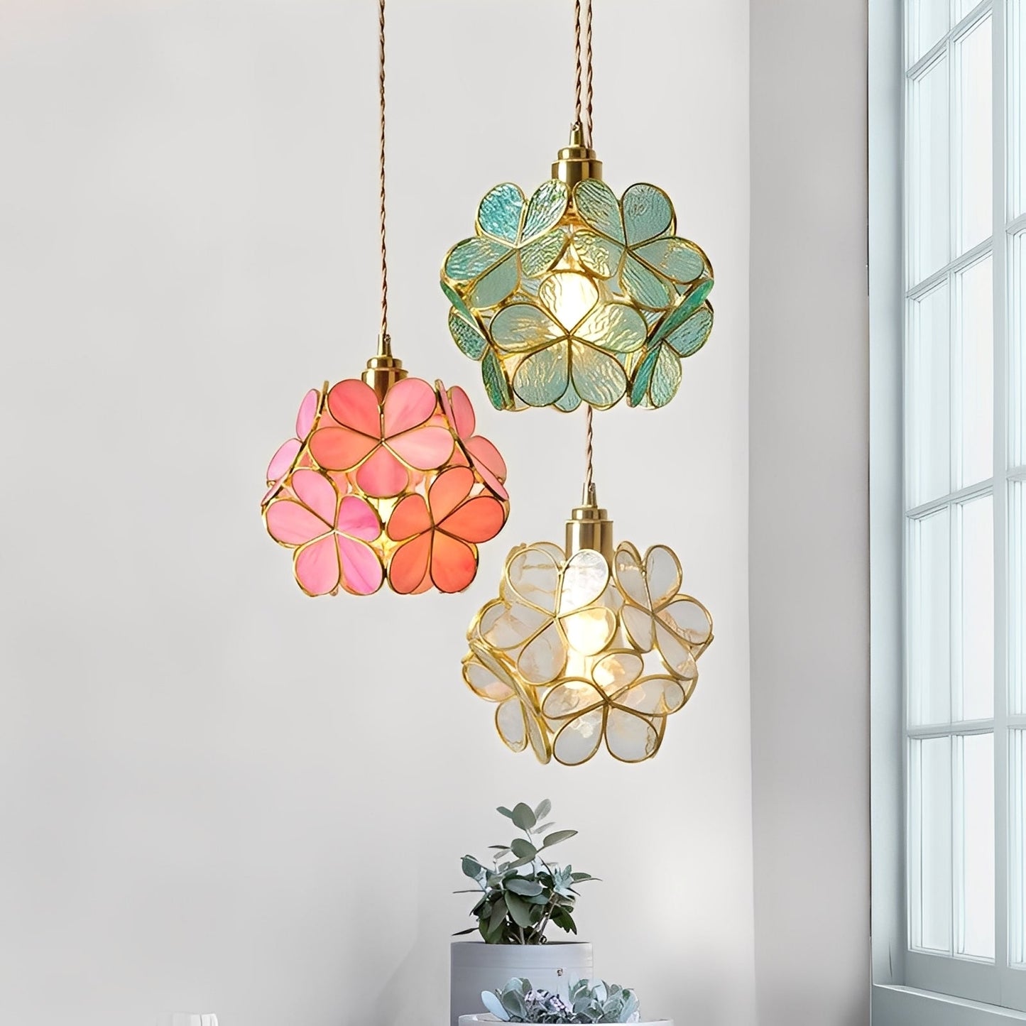 Floyem – Lampe Suspendue Fleurs Européennes