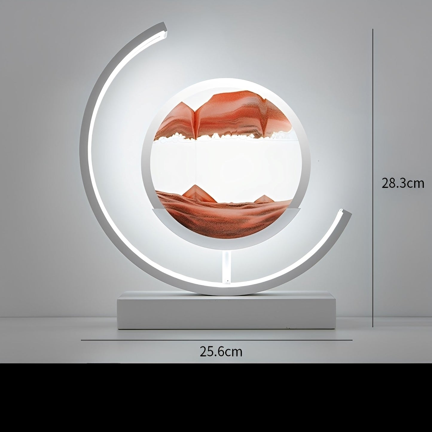 Meilin – Lampe de table en verre chinoise design sablier