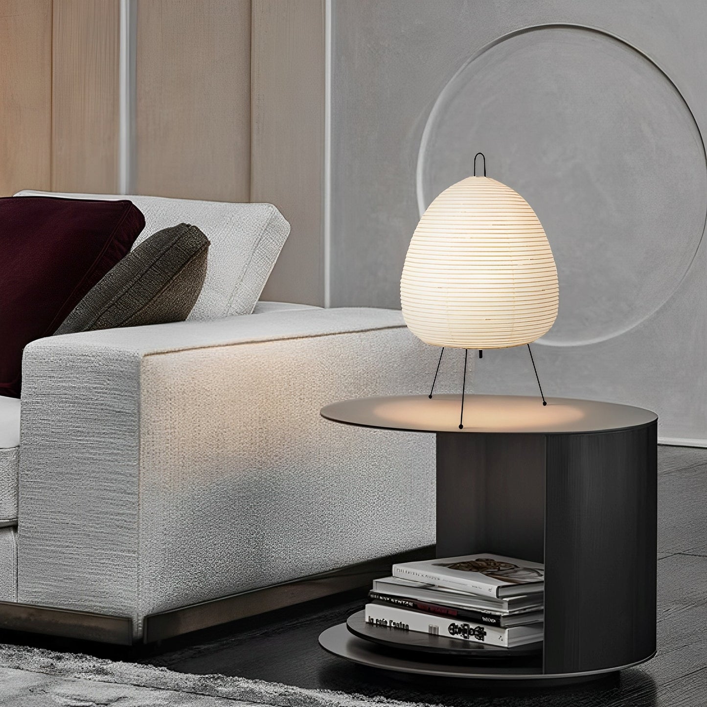 Suki – Lampe de table japonaise avec abat-jour en papier de riz