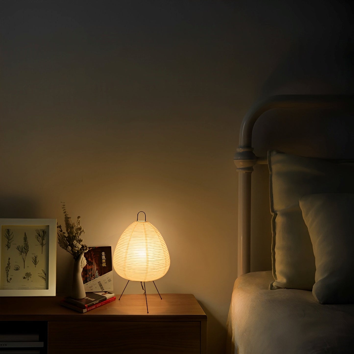 Suki – Lampe de table japonaise avec abat-jour en papier de riz