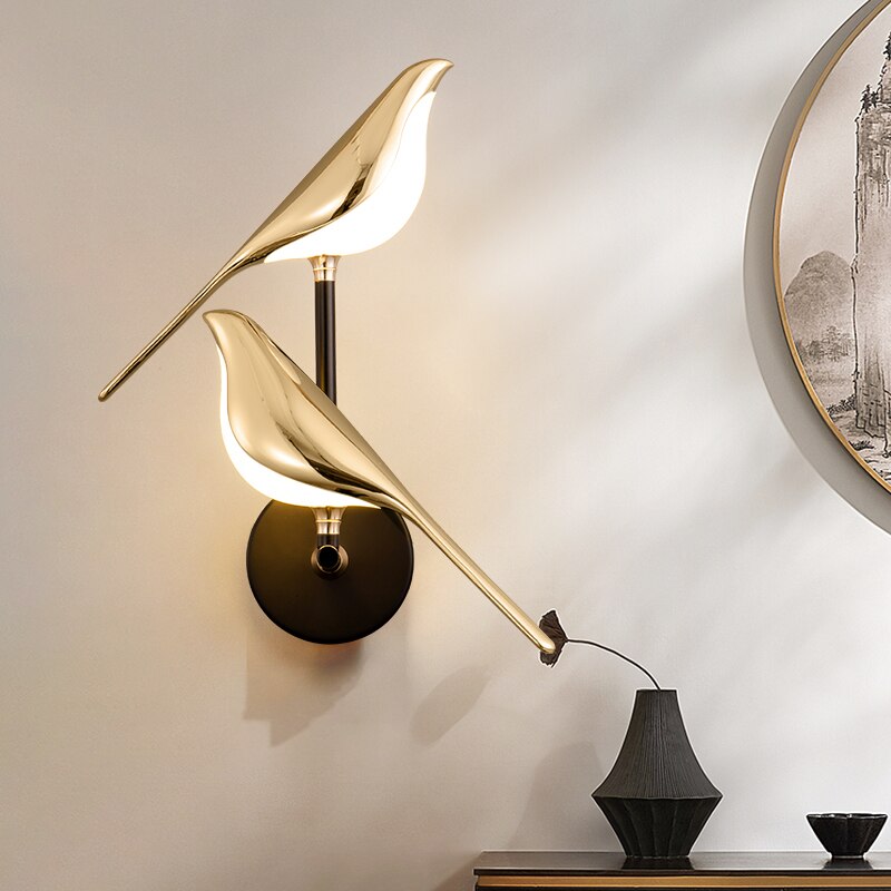 Applique nordique LED pour oiseaux