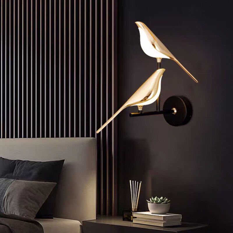 Applique nordique LED pour oiseaux