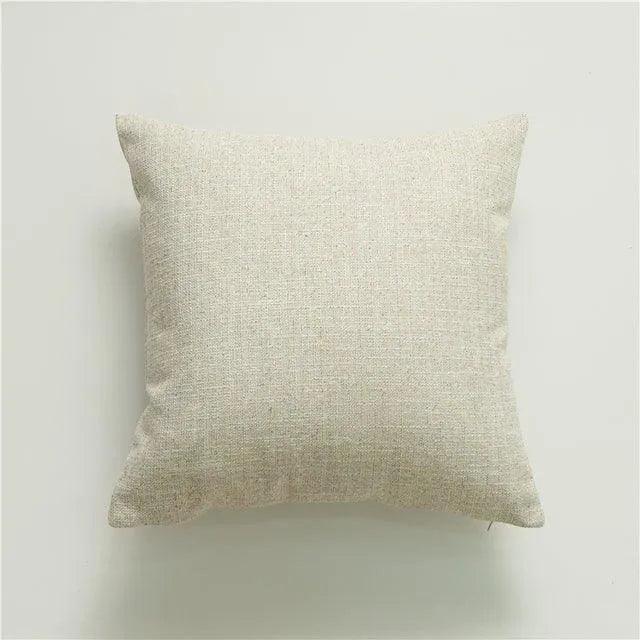 Sayuri – Coussin Simple en Coton-Lin en Couleurs Unies