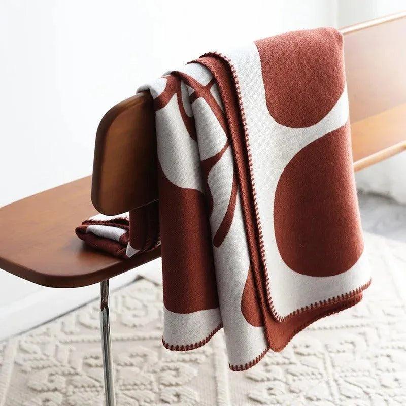 Akemi – Couverture en cachemire jacquard
