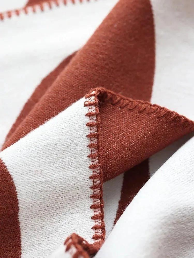 Akemi – Couverture en cachemire jacquard