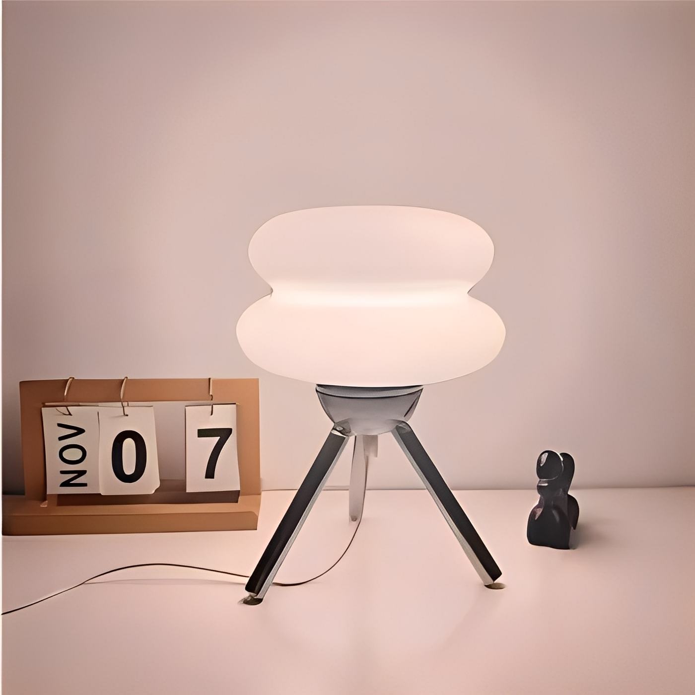 Yaren – Lampe de table en verre design Burger