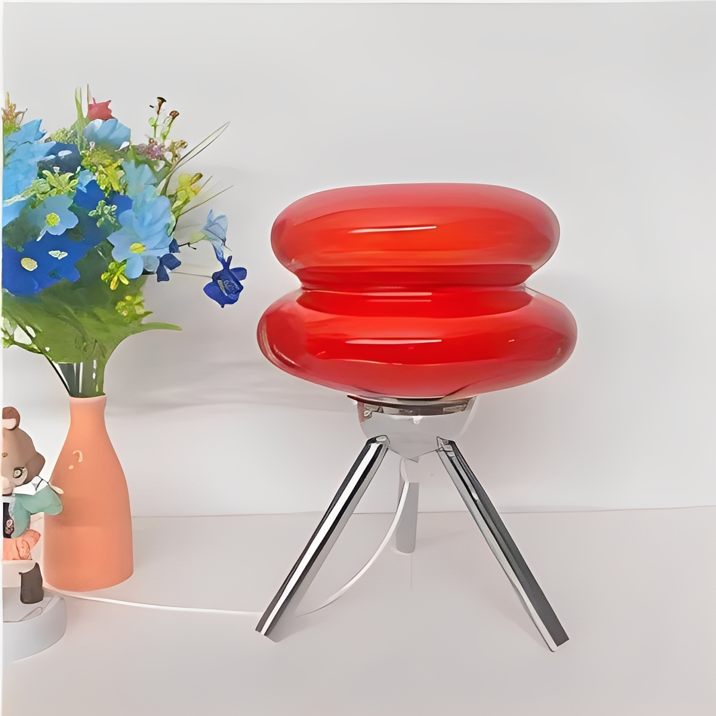 Yaren – Lampe de table en verre design Burger