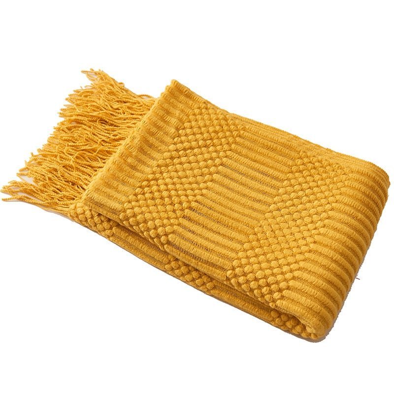 Uela – Couverture de canapé en polaire de corail au design uni