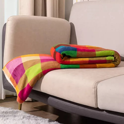 Nolan – Couverture Sherpa double face en polaire de coral pour chaleur élégante
