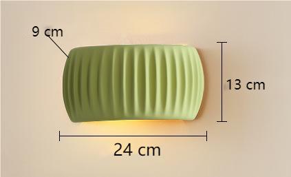 Ardena – Applique murale Art déco en résine à surface rainurée