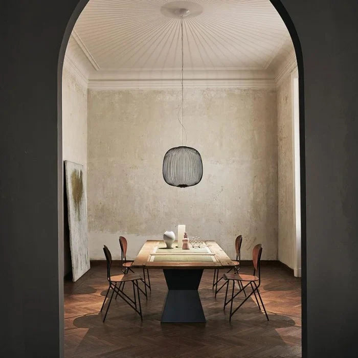 Corvin – Lustre Cage à Oiseaux Moderne