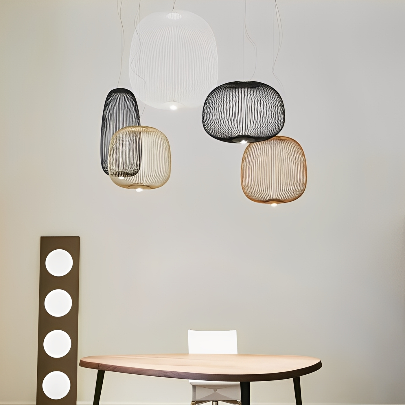 Corvin – Lustre Cage à Oiseaux Moderne