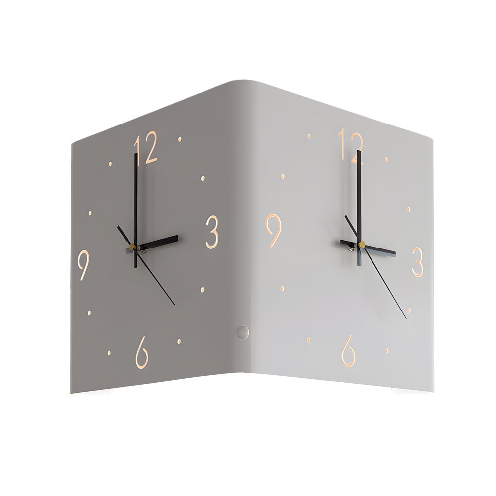 Elina – Applique murale double face avec horloge