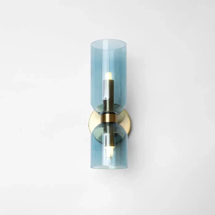 DuoVerre – Applique murale LED à double tête en verre élégant
