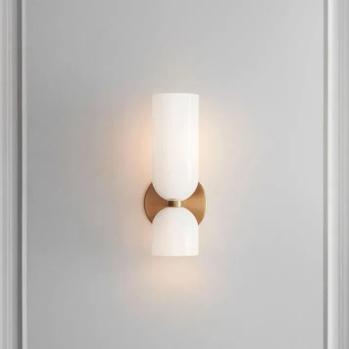 DuoVerre – Applique murale LED à double tête en verre élégant
