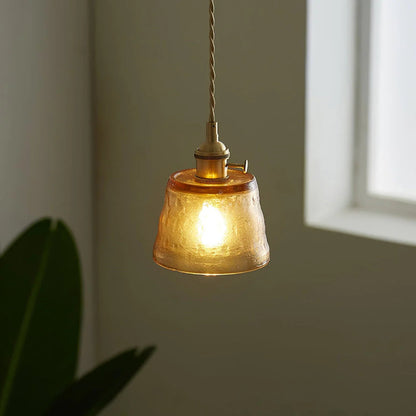 Miyu – Lampe en verre suspendue minimaliste