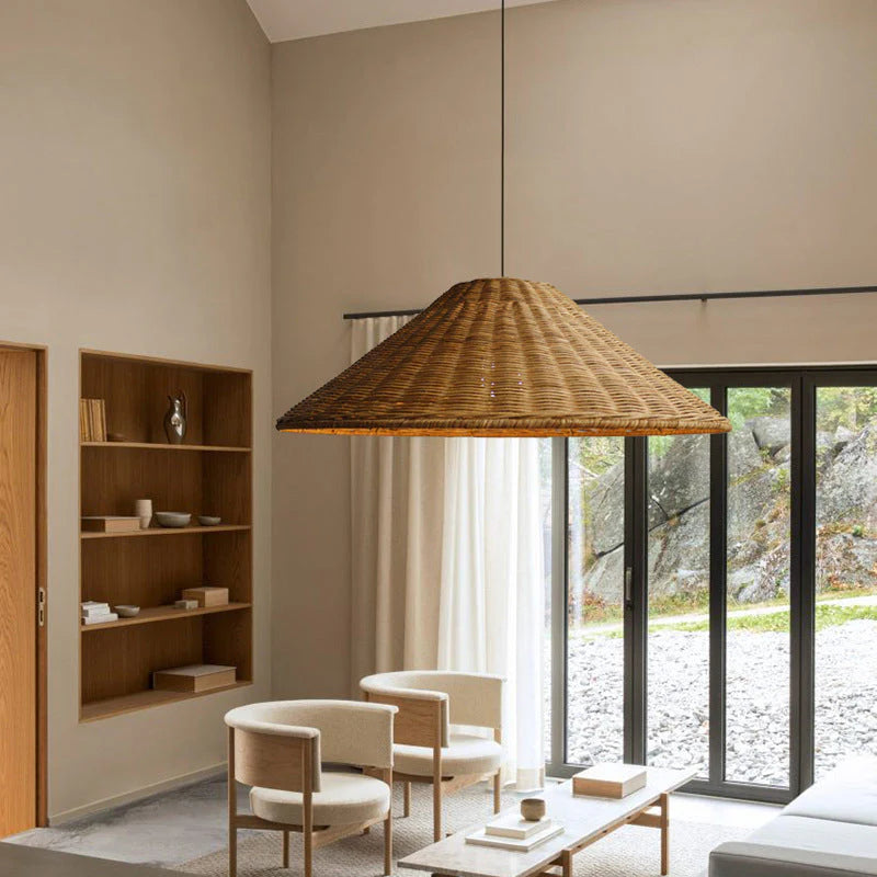 Niva – Lampe suspendue en rotin Boho
