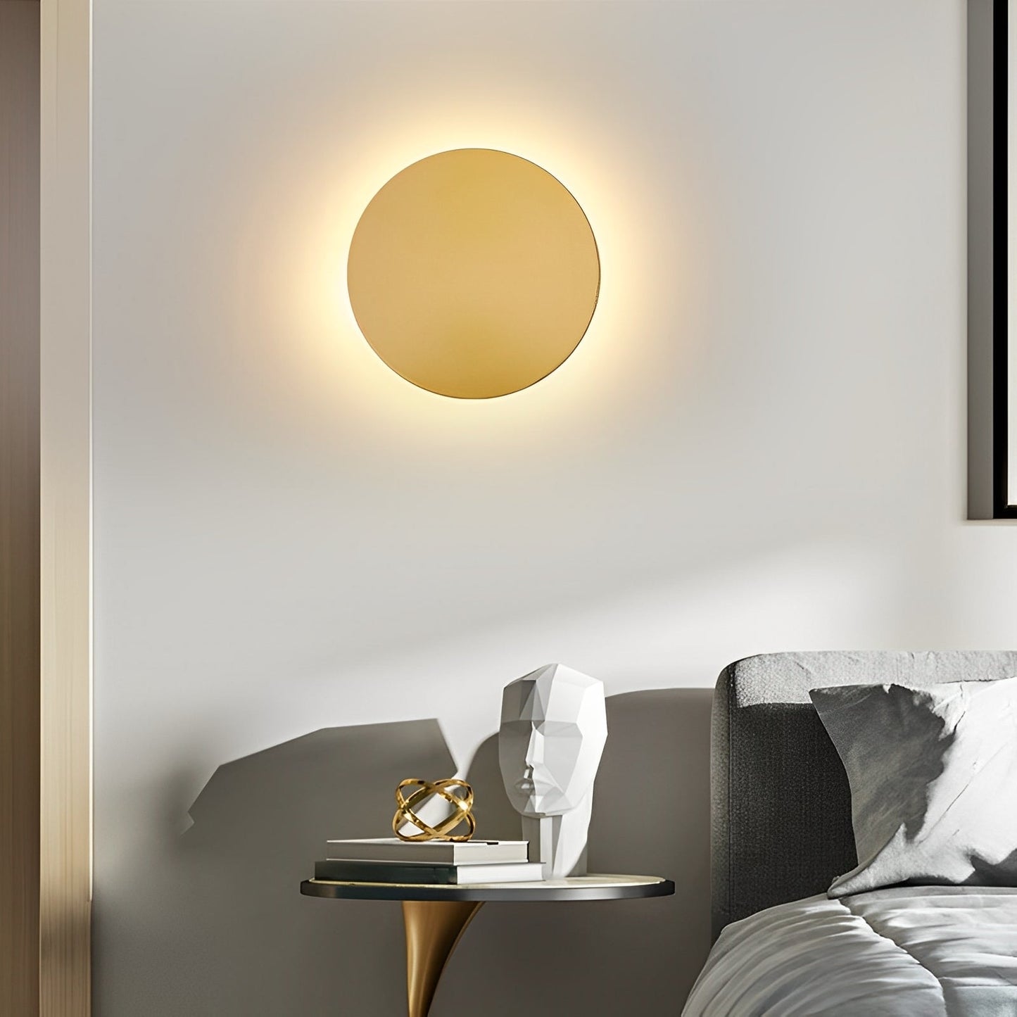 Sylvia – Lampe murale élégante avec forme ronde et lumière chaude