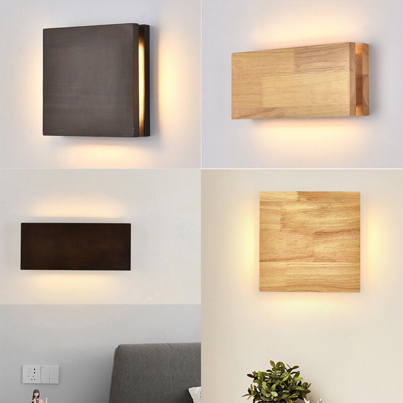 Norah – Solide Bois-Applique Murale